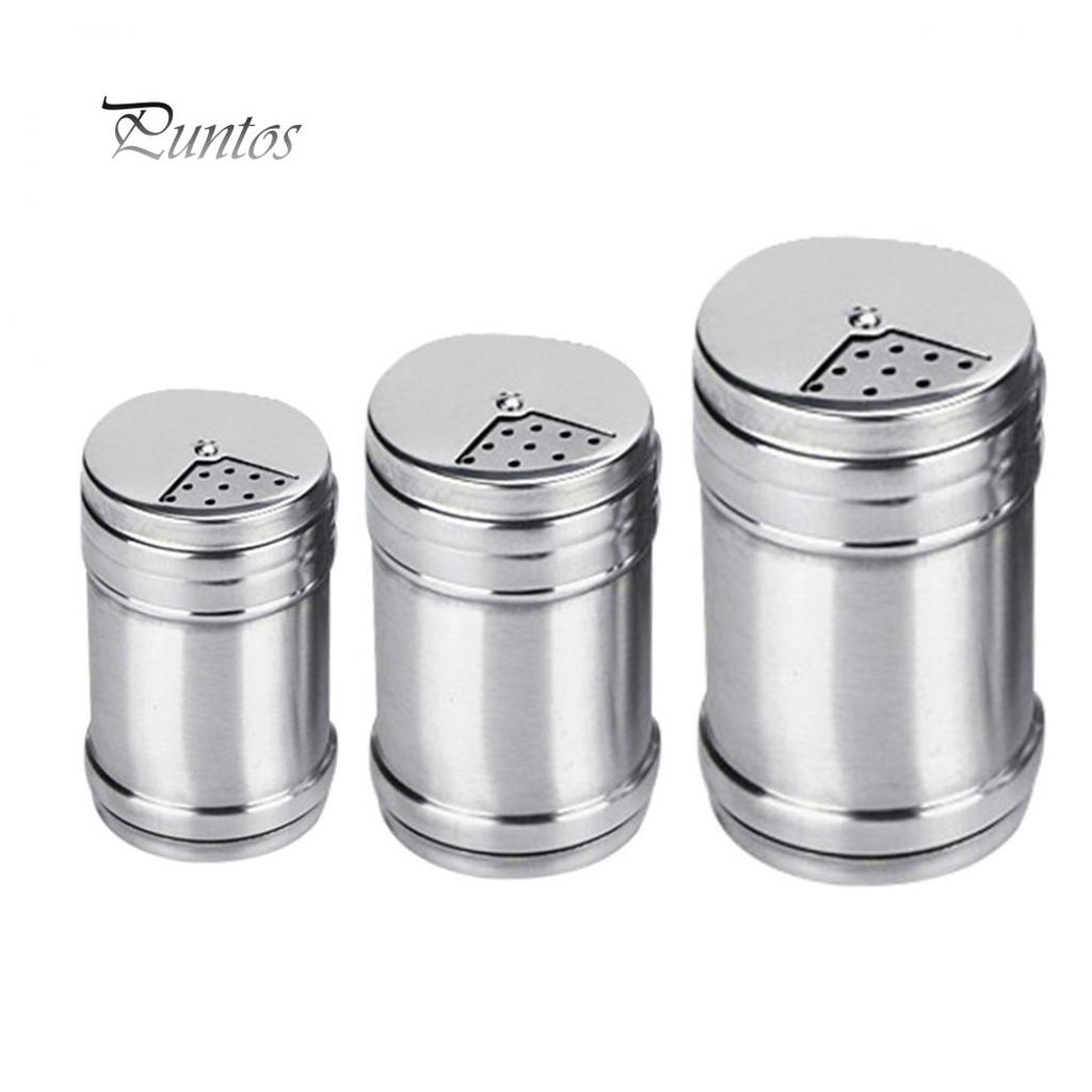 Home & Kitchen Stainless Steel Salt Pepper Seasoning Spice Condiment Shaker Bottle Kitchen Tool