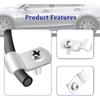 12PCS Brake Line Clamp with 12PCS Screw Set,Stainless Steel 1/4" Brake Line Clips for Prision Brake Line Fixation and Protection,Universal Car