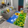 3D Sunflower Pattern Home Carpets for Living Room Bedroom Bathroom Kitchen Rug Kid Room Play Large Carpet Child Crawl Floor Mat