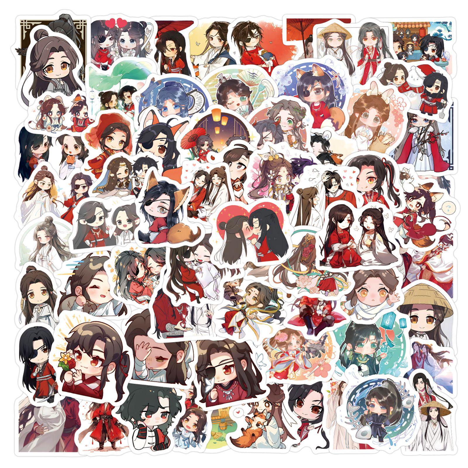 

Heaven Official s Blessing Cartoon Stickers for DIY Notebook and Bullet Journal Decoration