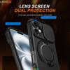 Luxury Heavy Duty Rugged Armor Magnetic Bracket Case For iPhone 17 16 15 14 13 Pro Max Plus 17Air Slide Camera Protection Cover
