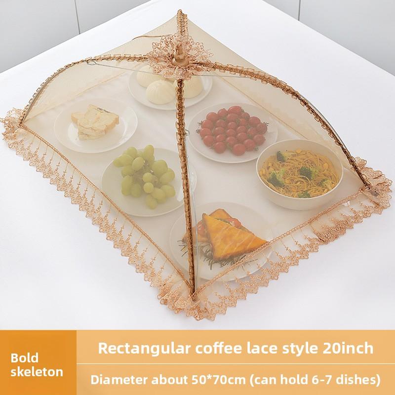 Multifunctional Household Kitchen Lace Vegetable Cover Food Cover Vegetable Cover Folding Dining Table Vegetable Cover Mesh Vegetable Cover