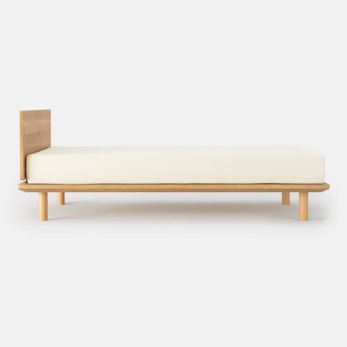 MUJI Wooden Bed Frame Headboard Single Size Width 103 x Depth 2.5 x Height 45cm Oak Veneer 82579598