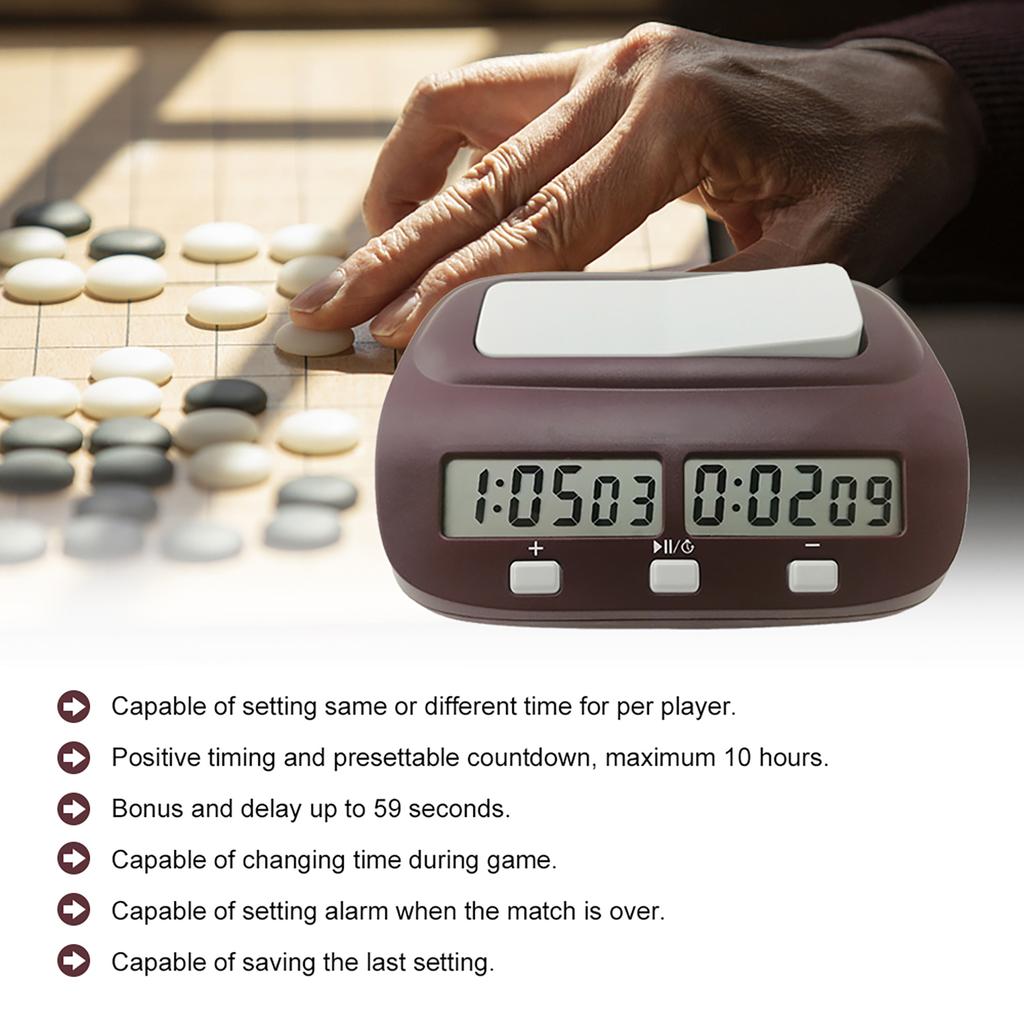 Professional Digital Chess Clock Count Down Chess Timer with Alarm Electronic Board Game   Competition Master Tournament