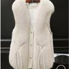 Fashionable Women Faux Fox Fur Vest Short Winter Coat Outerwear
