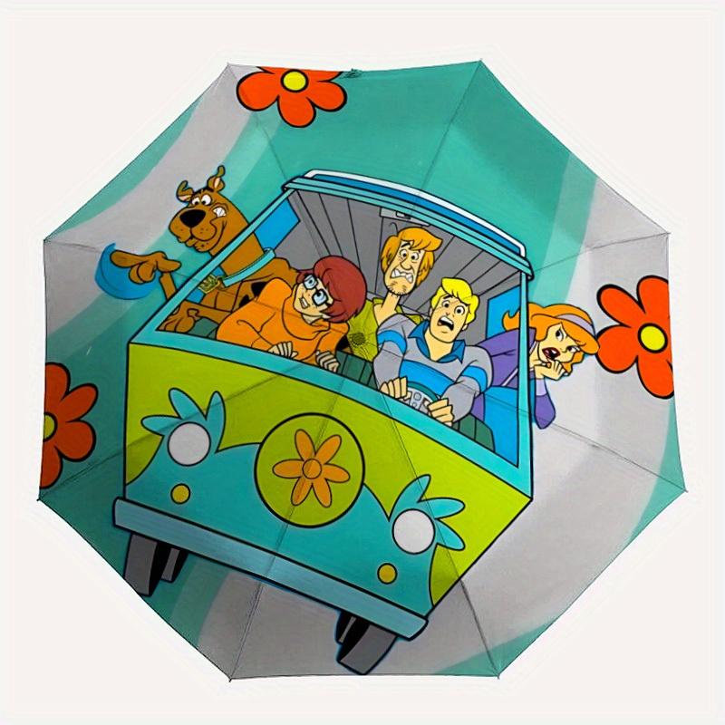

1pc Scooby-Doo Automatic Opening/closing Umbrella, Windproof, Foldable Sunshade, Perfect Gift for Friends, Durable Handle y250812111