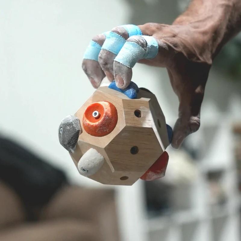 Boulder Block Climb DIY Climbing Ball Wooden Finger Strength Exercise Tools Rock Climbing Training Supplies Climbing Gifts