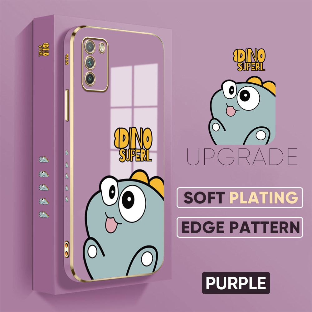 Colorful Printing Patterns Square Edge Pattern Casing Plated Phone Shell Luxury Plating Soft Phone Case for Huawei Honor Xiaomi Redmi