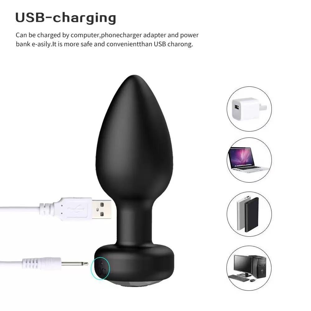 Portable Remote/APP Control Anal Vibrator Wireless Bluetooth Butt Plug Stimulator Male Prostate Massager Adult Sex Toys for Man Gay Game Anal Dilator