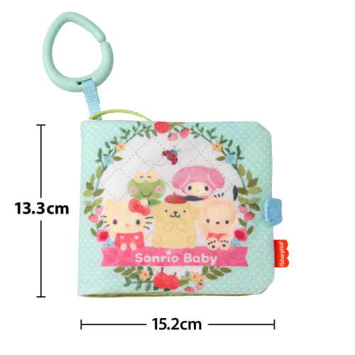 Mattel Fisher Price Obrázková kniha Sanrio Baby Fluffy Cloth [0 měsíců~] [Vzdělávací hračka] [Látková hračka] [Teething] GXC11
