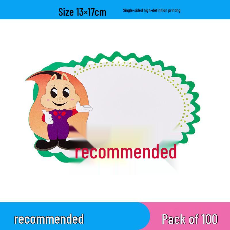 Large Cute Price Tags - 100 Sheets for Clothing, Convenience, and Fruit Stores