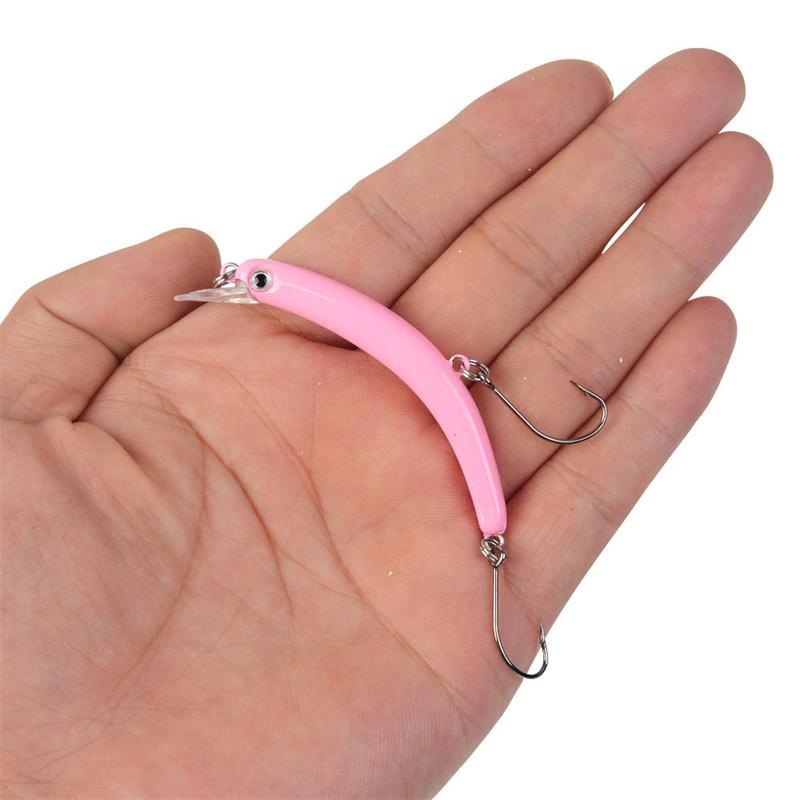 

1PCS Mini Slow Sinking Minnow Crankbait Triangle Hooks Hard Plastic Bait Freshwater Sea Fishing Simulation Lure Fishing Tackle 6.5cm 4g