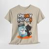 Spooky Halloween Vibes: Cat & Ghost Tee for Halloween Lovers