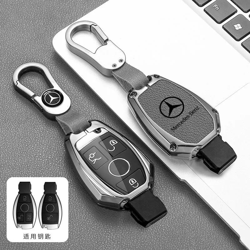SUG2   Car Key Case Cover Shell For Mercedes Benz C E S Class GLC W206 W223 W214 E300 C260 C300 S450 S500 S400 Fob Accessories