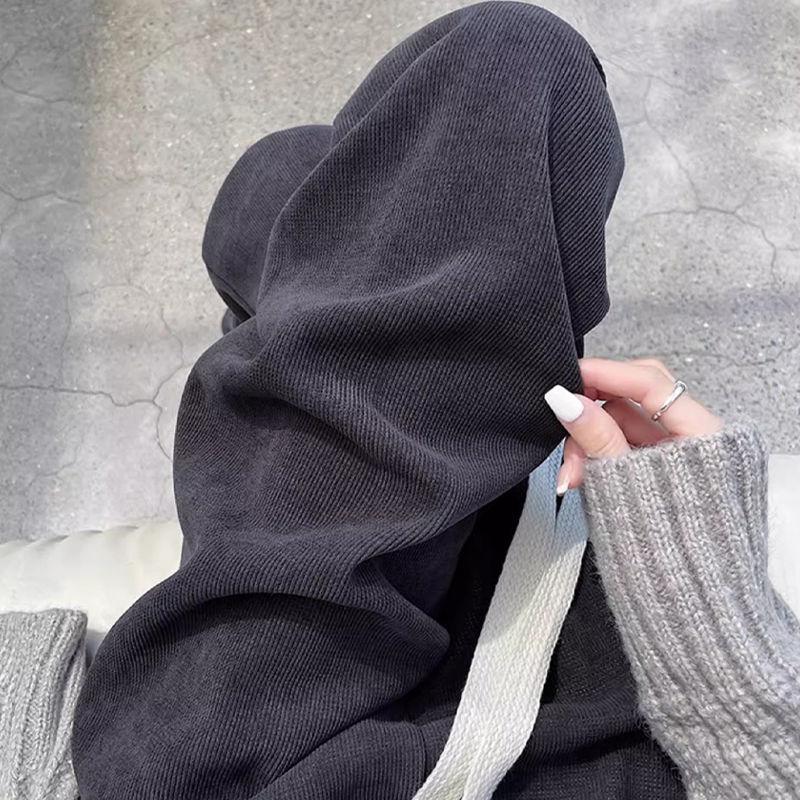 Women's Autumn and Winter Fleece-Lined Warm Joggers Solid Color Drawstring Sweatpants Essential for Outdoor In Fall/Winter
