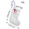Embroidered Christmas Socks Alphabet Christmas Tree Pendant  Christmas Tree
