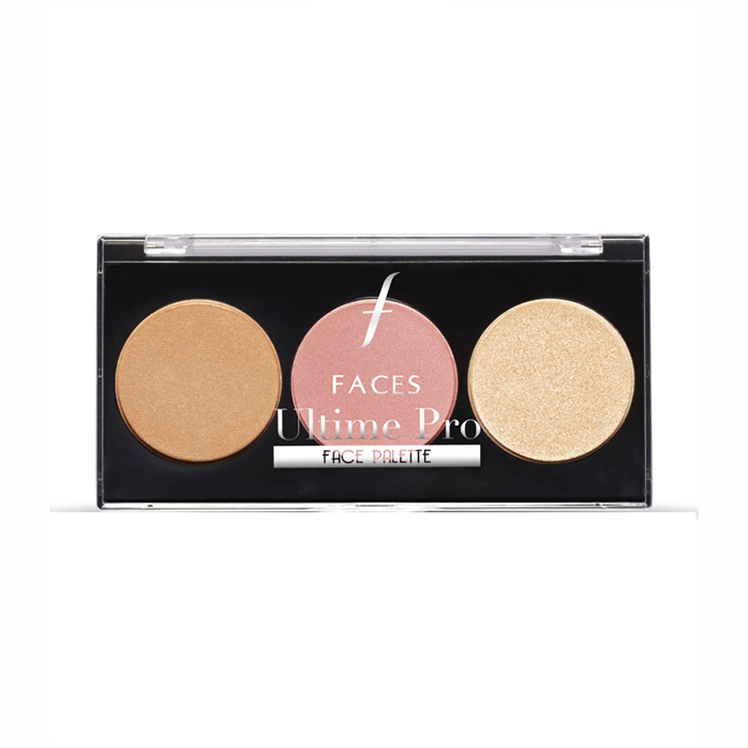 

FACES CANADA Ultime Pro Face Palette - Fresh 01, 12g | 3-in-1 Bronzer + Highlighter + Blush | Lightweight Long Lasting Luminous Glow | Flawless S