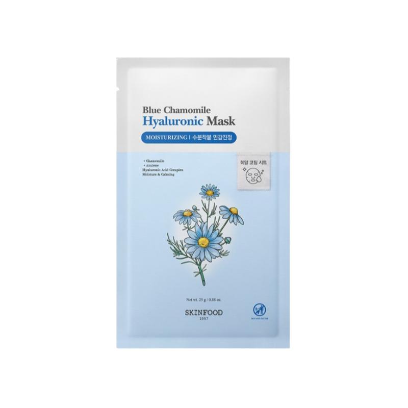 Skinfood Blue Chamomile Hyaluronic Mask Sheet 1 Sheet (On)