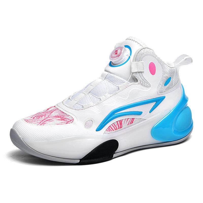 Basketball shoes summer mesh breathable ultra-light shock-absorbing sports shoes youth actual combat sneakers student running shoes 36