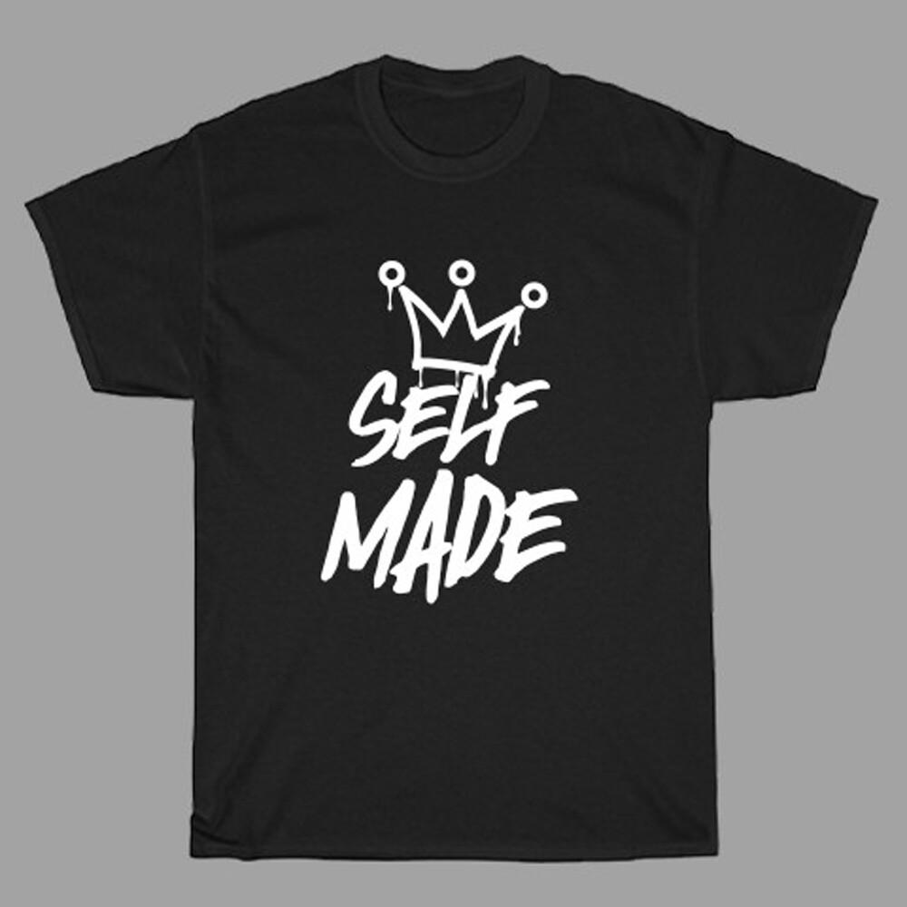 Cool Self Made Men#039;s Black Size S to 5XL Unisex T-Shirt XL