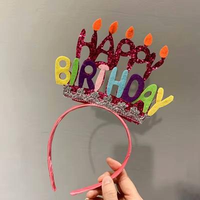 Rekwizyty na przyjęcie urodzinowe Okulary Happy Birthday Ozdobna opaska Dziewczęce akcesoria do włosów Rekwizyty do zdjęć Artykuły Dekoracje świąteczne