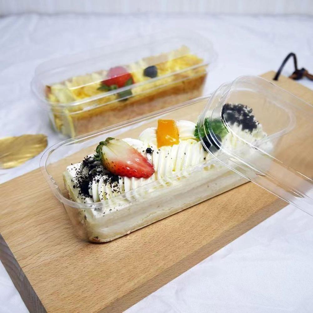 Cake Container Mousse Dessert Box With Lid Disposable Acrylic Food Cake Cup  Ice Cream