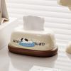 Decorative Napkin Storage Box Cartoon Pattern Tissue Rack Home Decor Desktop Tissue Box  Office