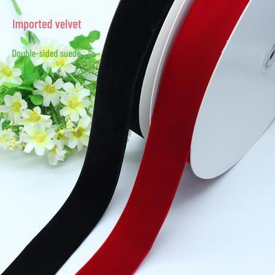 3,8/4 cm doppelseitiges Samtband für Geschenkboxen, Schmuck, Kuchen, Blumen- und Schleifenverpackungen