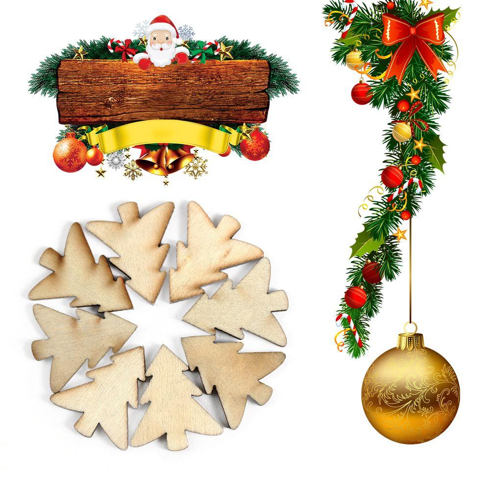 

50 шт. Фестиваль горячего декора DIY украшение деревянных бирок для вечеринок Рождественское украшение