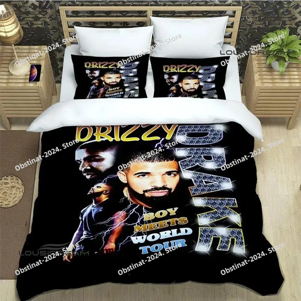 Rapper Drake 3D printed Bedding Sets exquisite bed supplies set duvet cover bed comforter set bedding set luxury birthday gift