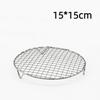 Stainless Steel Round Cooling Baking Rack Food Grade Wire Grid Tray for Oven Baking Cake Cookie Kitchen Baking Tools
