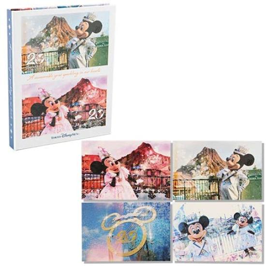Mickey Friends Postcard Case DisneySea 20th Anniversary Grand Finale Time to Disney Merchandise Souvenir & & (Live Action) [Tokyo Exclusive] Shine!