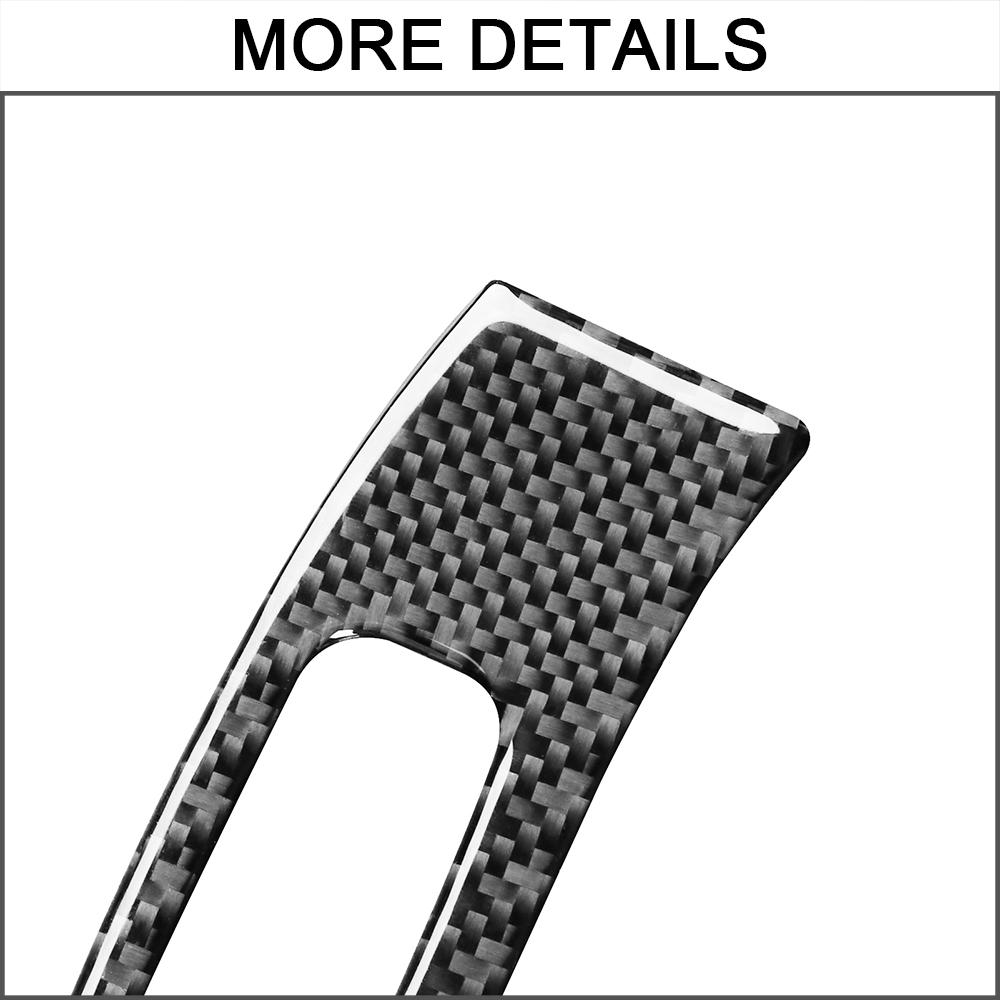 Car Armrest Box Switch Panel Cover Trim For Mercedes Benz GLB   Real Carbon Fiber Stickers Interior Styling