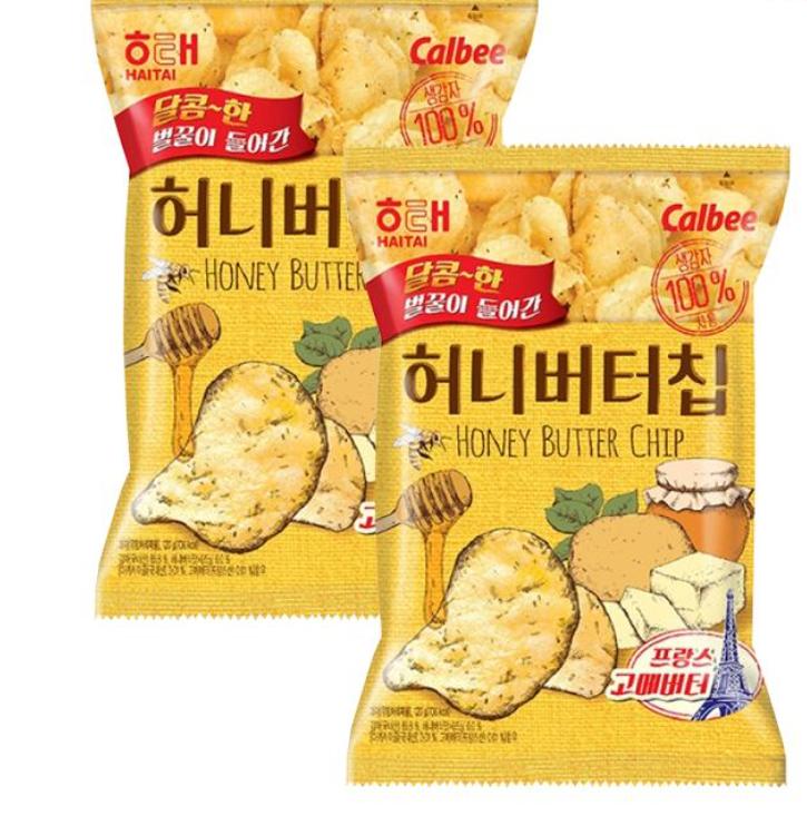 Honey Butter Chips 120g – Sweet & Savory Korean Potato Snack