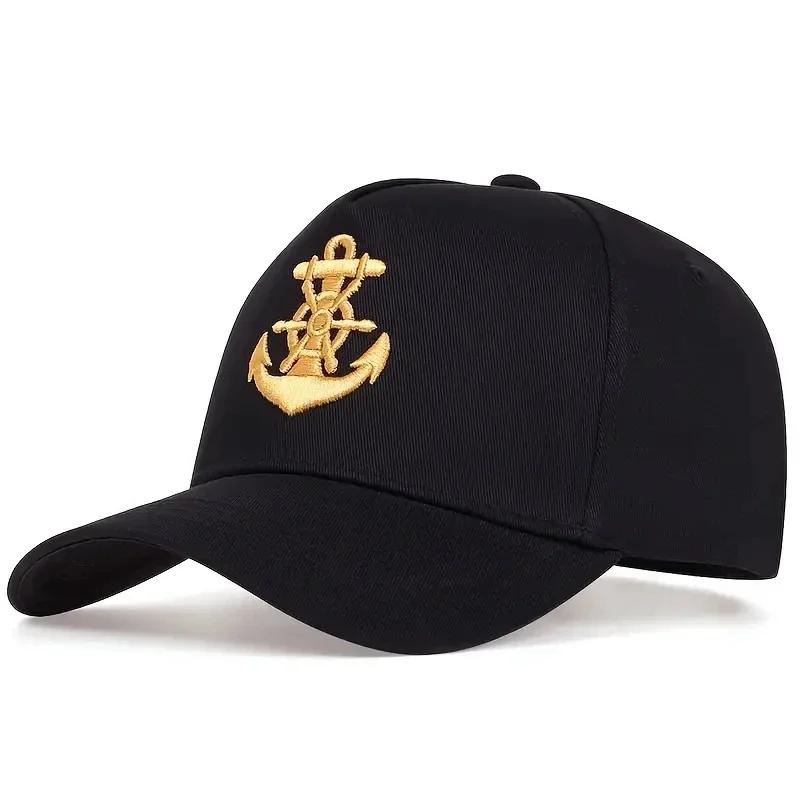 Baseball Stitching Embroidered Anchor Ship Neutral Gender Women Men For Caps Spring Autumn Outdoor Adjustable Casual Hats Dad Hat Sunscreen Hat