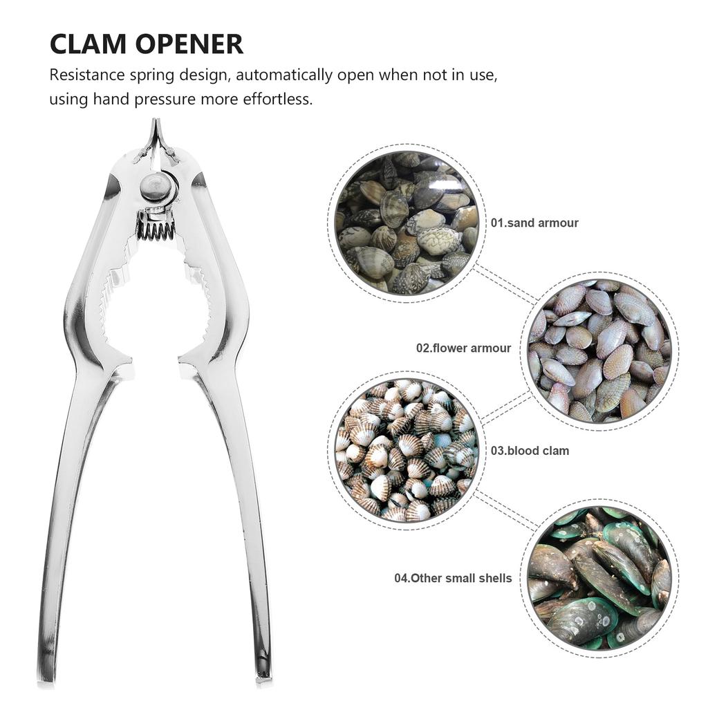 Clam Opener Cover Clip Sturdy Household Opening Tool Wear-resistant Clamp Professional Stainless Ergonomic