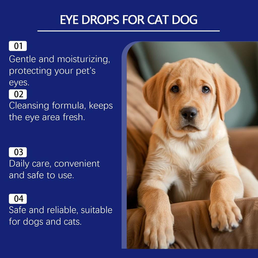 Pet Eye Drops, And Dog Tear Stain Cleaning Drops, Reduce Secretion Blockage And Discomfort,30ml