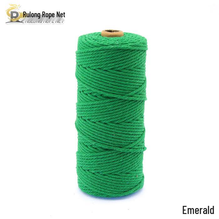 3mm Color Cotton Rope for DIY Handmade Tapestry, Weaving, and Drawstring Projects