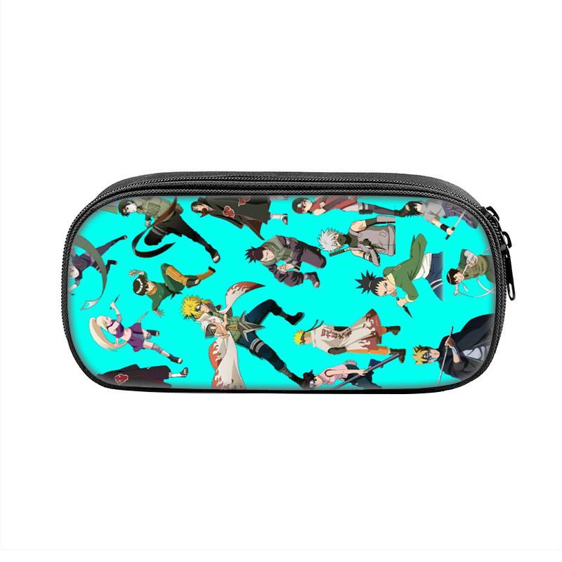 Hokage Naruto Creative Zipper Pencil Pouch With Durable Nylon Material For Office And School Use
