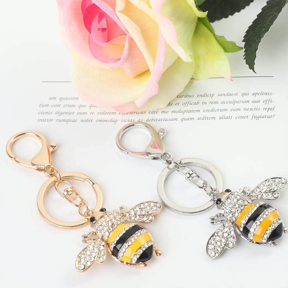Lovely Bee Lover Gift Insect Shape Metal Key Chain Handbag Ornaments ...