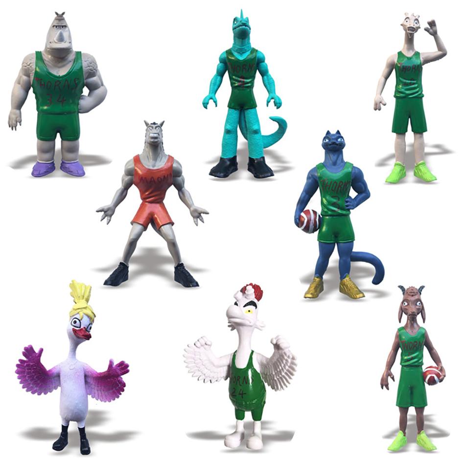 6-8 Stück/Set Cartoon Miracle Dream Team Anime Figuren GOAT Cosplay Actionfigur PVC Sammlung Schreibtisch Statue Ornament Spielzeug Langlebiges Geschenk