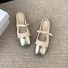 Fashion Casual Woman Shoe Slip-on Round Toe Female Footwear Summer Slip On New Retro Dress Mary Janes Flat Slipper Slides Retro Woman Sh