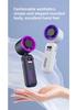 2026 High-Speed Rechargeable Handheld Turbo Fan with Digital Display - Portable Outdoor Use