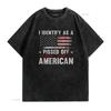 I Identify As Pissed Off American Vintage Flag T Shirt vintage Washed Unisex Top For Everyday Wear Stylish designer clothes