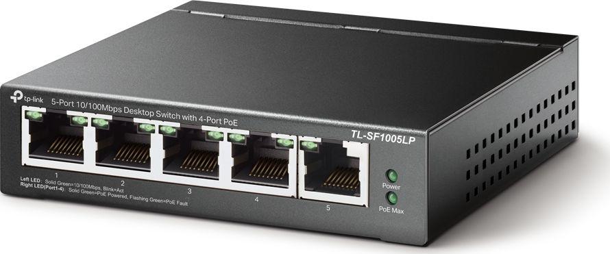 TP-Link TL-SF1005LP Network Switch 4 Port PoE Not-specified