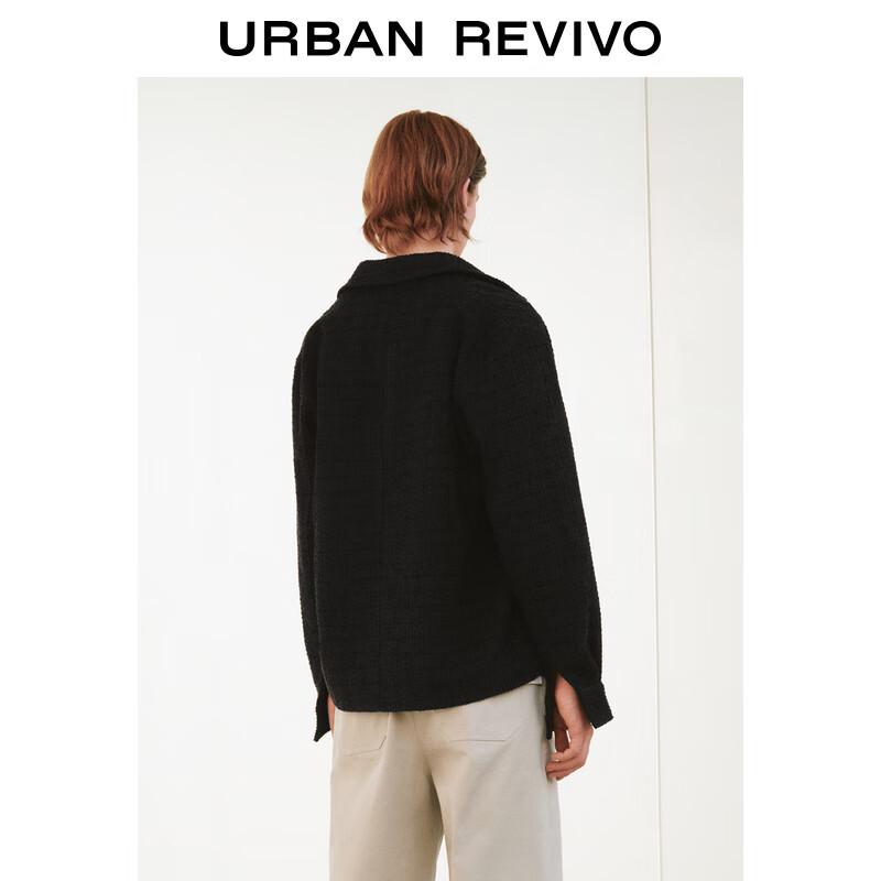 UR Men's Textured Loose Fit Jacket