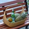 Creative Imitation Rattan Fruit Hand Basket Gift Basket Flower Basket Picnic Basket