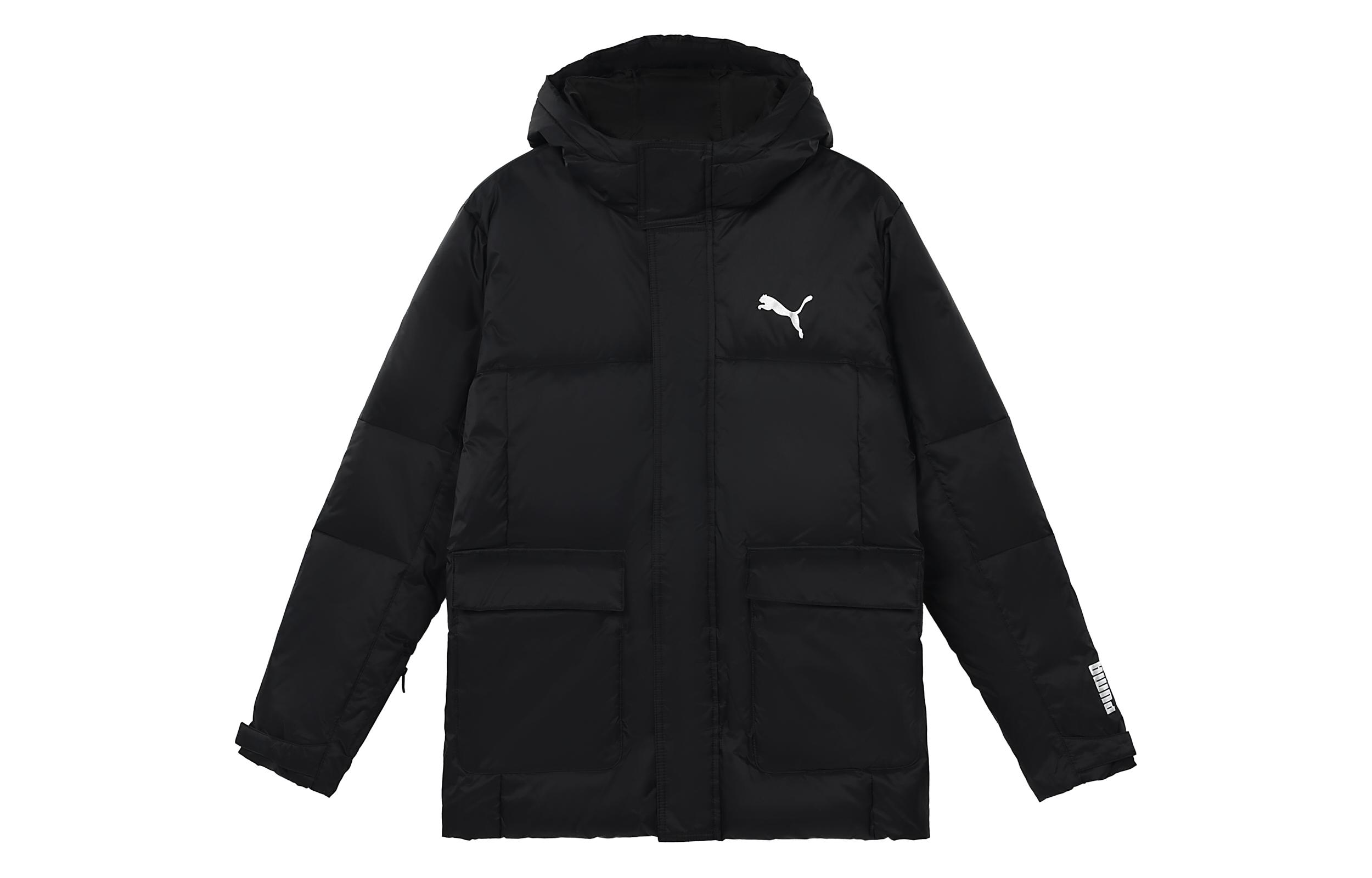 PUMA Down Jackets Men s Black Hooded Moderate Other 586604-01 S