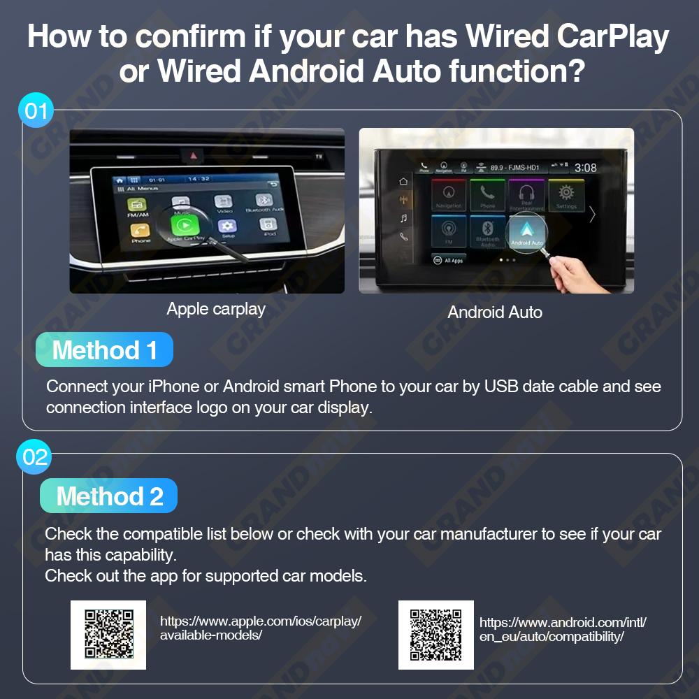 Wireless CarPlay Android Auto Apple Carplay Wireless Android Auto Orange Mini Car Play Adapter 2in1 AI Smart Box Bluetooth