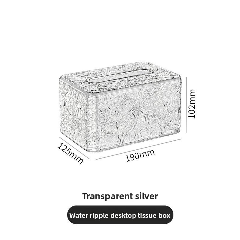 Modern Plastic Tissue Box With Waterresistant Multifunction Design For Living Room Decor